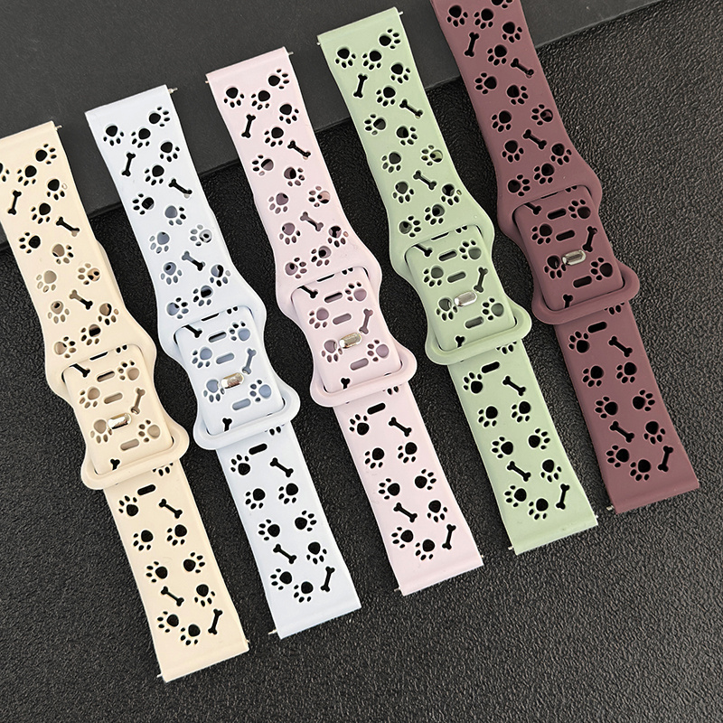 Hollow-out Dog Paw Strap 22mm  - đánh giá và giá Titan Smartwatch Accessories