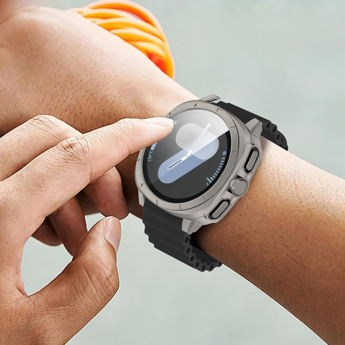 Glass+Case For Samsung Galaxy  - đánh giá và giá Samsung Smartwatch Accessories