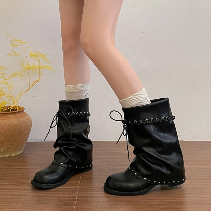 Women Slouchy Mid Calf Boots R - đánh giá và giá Leather Classic Strap